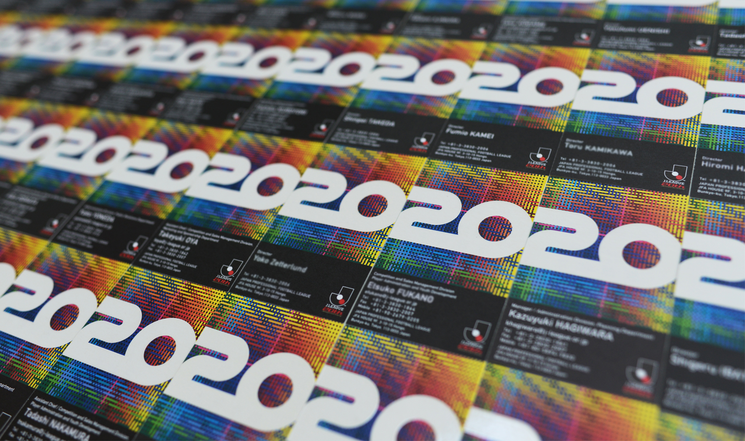 J league 20周年記念名刺